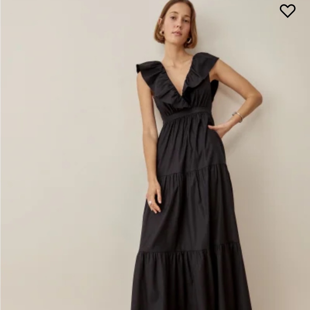Reformation Fairfield Dress Size 6 Black — worn once